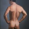 "Figure Study", 12" x 9", oil on canvas, Robert K. Roark.