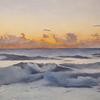 "Evening Glow, Race Point", 8" x 10", oil on panel, work in progress by Robert K. Roark