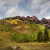 "Rocky Mountain Splendor, Maroon Bells", photography by Anita Winstanley Roark.  Contact us for edition and size availability.  