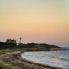 "Nobska Light Moonrise" Presented as a hand-glazed pigment print  in a limited edition of 10.  Contact us for edition and size availability.  Also offered as as an unframed open-stock print.