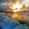 "October Sunset" Presented as a hand-glazed pigment print  in a limited edition of 10.  Contact us for edition and size availability.  Also offered as as an unframed open-stock print.