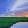 "Day's End", 9" x 17", oil on panel.
Mr. Roark also offers this painting as a limited edition giclée.  Please contact us for availability, available sizes and pricing.