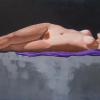 "Sleeping Beauty", 10" x 20", oil on canvas, Robert K. Roark.